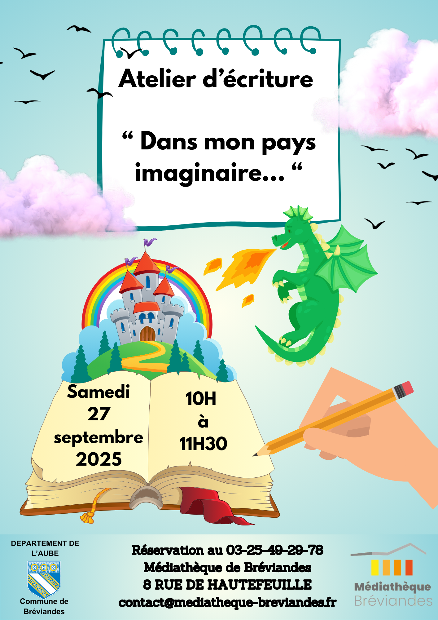Atelier d'écriture : dans mon pays imaginaire...